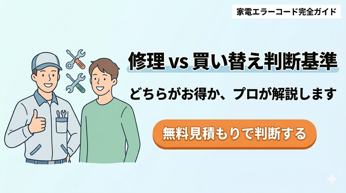 修理か買い替えか